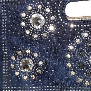 Bling Denim Clutch